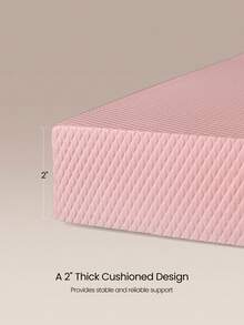 GLOWMODE Grippy Glow Pilates Balance Pad With Cushioned Support Waterproof Sweatproof Pilates Studio Gym Fitness  - Pink - View 3