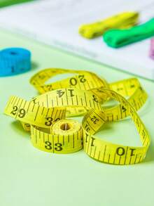 2pcs 1.5M Mini Plastic Measuring Tape,Daily Random Color Metal Buckle Band Tape For Sewing Tailor Cloth Body Measurement - Multicolor - View 3