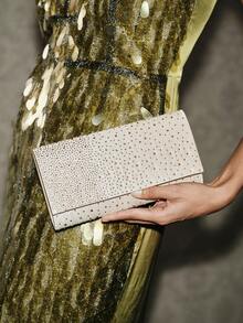 SHECARRY Ladies Elegant Full Diamond Dinner Bag, Elegant Apricot Flip Clutch Bag, For Parties, Weddings, Banquets, Dress Matching - Apricot - View 7