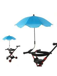 1pc Universal Bicycle Portable Sun Umbrella, Rainproof & Sunshade, 360° Rotation, UV Protection (Securely Fixed When Screwed Tight) - A - View 8