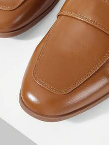 MOTF PREMIUM WOMEN PU LEATHER METAL DETAIL FLATS - Camel - View 5