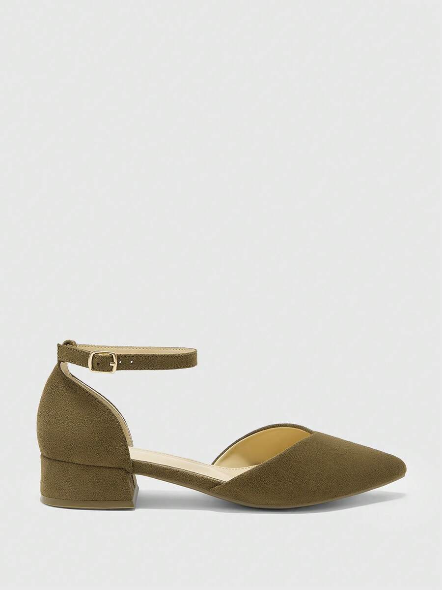 CUCCOO BIZCHIC 女款尖頭平底鞋,優雅大方,休閒簡約舒適,職場通勤氣質,時尚百搭 - 墨綠色. - 查看 1