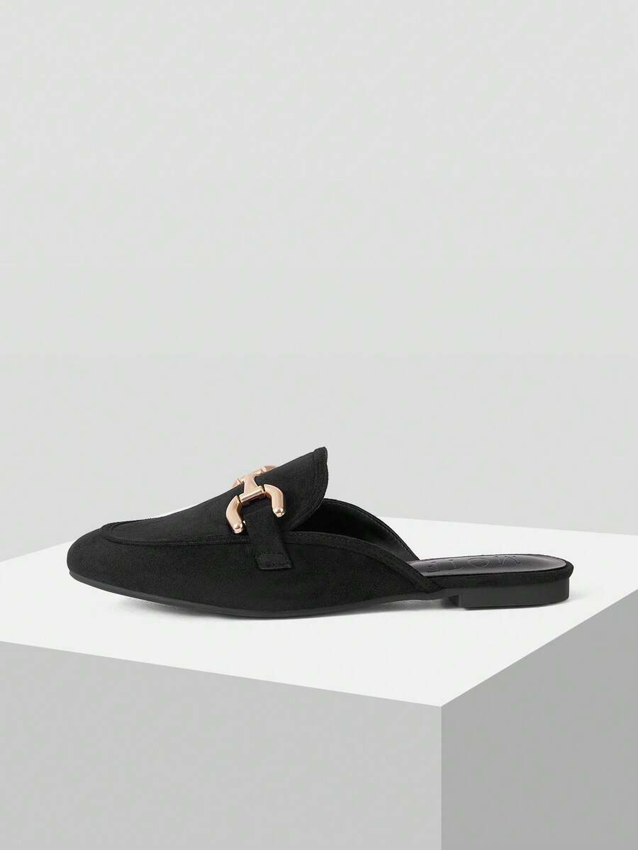 MOTF PREMIUM COMFORTABLE DAILY WEAR FLAT SLIP-ON SHOES FOR WOMEN FOR CHRISTMAS VALENTINE'S DAY SPRING SHOES - Advanced Black - View 2