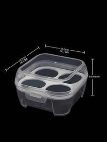 3/4/8 Grid Egg Rack Shockproof Kitchen Container Box Storage Box, Suitable For Outdoor Camping And Picnic. It Is A Portable Egg Storage Box With Functions Of Anti-Overflow, Shockproof And Portability - Very Suitable For Storing Eggs During Camping, Picnic And Travel, As Well As For Easter, And It Is An Egg Storage Tray. - Clear - View 20