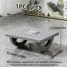 1pc Under Desk Footrest, Extra Large Office Desk Footrest, Rocking Chair Style Footstool, Rocking Balance Board, Ergonomic Design, Posture Support, Suitable For Office, Home, And Camping - black - View 5