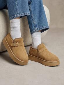 Solecia Women's Fashionable And Comfortable Warm Snow Boots - Apricot - View 6