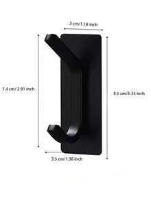 4 Sticky Hook, Towel Hook/Coat Hook, Stainless Steel Brushed Wall Hook. Suitable For Bedrooms, Apartments, College Dorms, Cabinets, Refrigerators, Storage Racks And Most Room Decor. - Multicolor - View 18