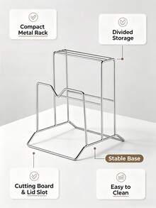 Rak Pisau Stainless Steel yang Dipasang di Dinding, Organizer Penyimpanan Pisau Dapur, Blok Pisau untuk Meja Dapur, Rak Peralatan Makan untuk Penyimpanan Peralatan Dapur Rumah Tangga - MultiWarna - View 7