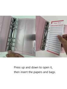 Organize Your Finances In Style: Budget Binder With Zipper Envelopes & Expense Sheets, , Savings Plan, Biweekly Savings Plan, Savings Strategy - Multicolor - View 7