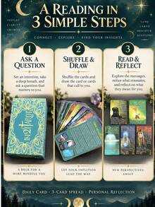 MINKOJA In21 Card Game - Beginner-Friendly Fortune Telling Deck For Family Parties & Gatherings - Dark Green - View 5