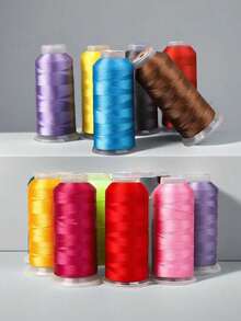 1pc 30 Colors 210D/9 High-Strength Thread String Bead Wire 800 Yards Thread Diameter 0.5mm Hand Sewing Suitable For DIY Hand Weaving Necklaces Hanging Ropes Various Leather Goods, Leather Shoes Sofas, Suitcases, Bags, Curtains, Outdoor Sewing Thread - multicolor - View 1