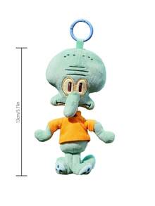 SpongeBob SquarePants | Joivida 聯名 3D 毛絨吊飾鑰匙圈，可愛立體造型，可掛在包包、書包等，適合所有年齡層 - 綠色 - 查看 3