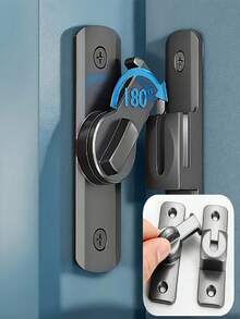 Heavy Duty Metal Padlock - 90/180° Swivel Security Lock For Barn Door, Bathroom Sliding Door, Garage, Bedroom, Cabinet, Durable Zinc Alloy Safety Lock With Anti-Pry Protection, Commercial Grade - one size fits all - View 4