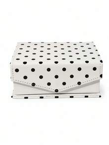 Haus Hana Cute Polka Dot Storage Box, Jewelry, Hair Accessories And Various Cosmetic Accessory Storage Boxes, Portable Storage For Travel, Holiday Gifts - multicolor - View 11