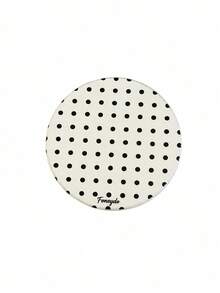 Haus Hana Polka Dot Round Rigid Coaster, Absorbent Quick-Dry Heat Protection Cup Mat & Desktop Drink Pad For Coffee, Tea, Mugs, Dining Table, Kitchen, Office Desk, Living Room, Party, Holiday & Housewarming Gift - Multicolor - View 11
