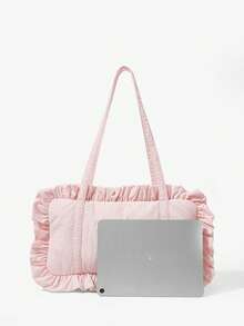 Viva Strut Casual Fashion Sports Lace Shoulder Bag - Pink - View 3