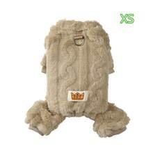 Cozy Fleece Dog Jumpsuit With Built-In D-Ring, XS-L Sizes, Soft Warm 4-Legged Puppy Pajamas, Elastic Cuff Pet Clothes, Fall Winter Cold Weather Outfit For Small Dogs Yorkshire Terrier. - Multicolor - View 17