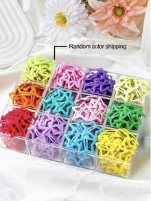 BestieMix 160/12pcs Ladies Candy Color Star Shaped Sweet And Cool Cute Girl Heartbreak Hair Bangs Hair Clips Versatile Hair Accessories - Multicolor - View 1
