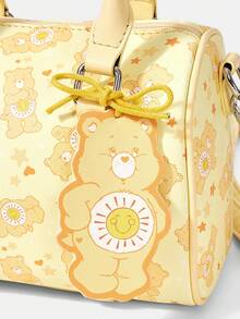 SHEIN X Care Bears Cartoon Pattern Fashion Commuter Handbag - Yellow - View 4