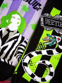 Beetlejuice X SHEIN King Of Thieves 2雙襪子 - 雜色 - 查看 3