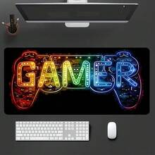 Neon Lights Design Mouse Pad -Cool Desk Mat For Gaming, Office & Home Use - Non-Slip Keyboard & Mouse Accessory With Multiple Size Options Back To School Gaming Mouse Pad Desk Accessories Office Supplies Office. - Mouse Pad - View 5