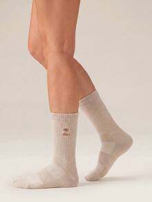 OutZeal 3 Pairs Of Jacquard Pattern Medium Tube Leisure Sports Socks, Suitable For Daily, Work, Leisure, Home, Running, Cycling - Multicolor - View 7