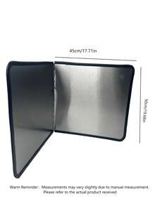 1PC Double Layer Stainless Steel Splash Guard - Heatproof, Non-Stick Kitchen Stove Protector, Foldable Panels For Home, RV, Camping - Multicolor - View 12