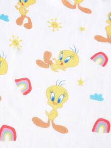 LOONEY TUNES X SHEIN 1 Cartoon Cute Printed Mother Nursing Gown, Go Out Baby Carriage Cover, Soft And Comfortable For Daily Use In All Seasons - Multicolor - View 8