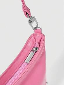 ROMWE Ladies Fashion Elegant Exquisite Classic Colored Sequins Rhinestone Shoulder Bag, Dinner Bag, Party Dating Banquet Wedding Ball Night Club - Pink - View 4