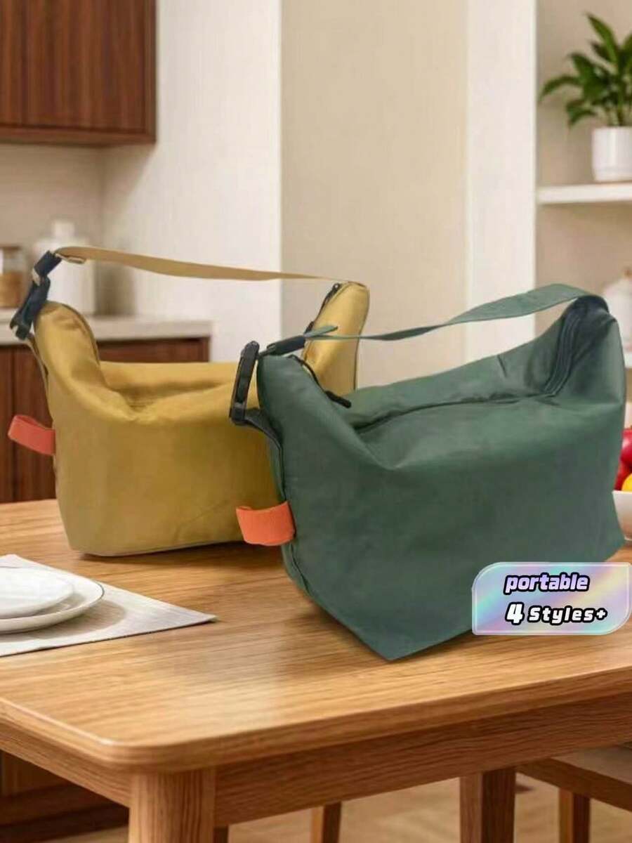 Lunch Box Insulation, Bento Bag, Hand-Held Rice Bag, Meal Bag, - Multicolor - View 1