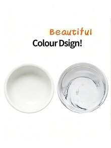 Elevated Cat Bowl, Ceramic Dog Bowl, Suitable For Small And Medium‑Sized Dogs, Food And Water Bowl With Stand, Weighted Pet Feeding Bowl, Ceramic Dog Bowl, Marble. - Multicolor - View 4