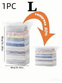 Vacuum Storage Bags, Large Vacuum Sealed Bags, Suitable For Bedding, Quilts, Blankets, Clothes, Closet Space Saving - View 11