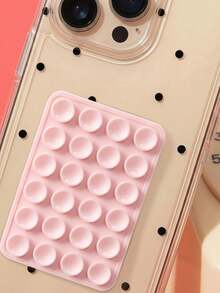 ShellaStory Applicable Compatible With Apple Minimalist Dot-Pattern Transparent Anti-Drop Phone Case Cover - Suction cup black spot - View 3