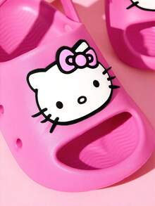 HELLO KITTY AND FRIENDS | SHEIN 可愛卡通兒童拖鞋，適合幼兒與兒童，EVA材質，適用於居家浴室、游泳池、海灘等 - 玫紅色 - 查看 3