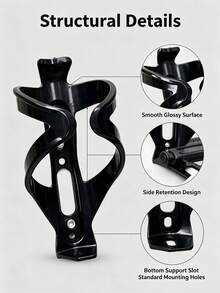 Bike Water Bottle Cage, Lightweight Bicycle Water Bottle Holder, Side Retention Design Cycling Drink Rack, Universal Mount For Mountain Bike, Road Bike, MTB Bicycle Accessories - A - View 6