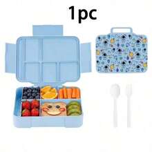 1 Piece Practical Portable Lunch Box , Multi-Section Bento Box With Large Capacity And Tableware Tools, Food Storage Container, Daily Use, Ideal Graduation Gift, New Year'S Gift, Essential - Multicolor - View 15