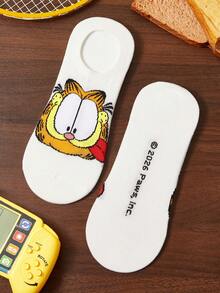 GARFIELD | SHEIN 3雙軟薄透氣男女通用隱形襪 吸濕排汗低筒隱形襪 - 雜色 - 查看 8