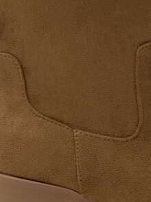 Nöista Women's New Small Square-Toe Western Boots Retro Thick-Heeled Ankle Boots Medium Heel 5cm Pointed Cowboy Boots Fall Boots - Brown - View 13