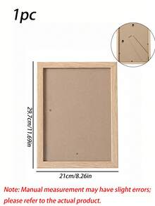 3/2/1件裝木製相框 10X15 15X20 20X25 A4 木色照片框 附相框架 照片牆裝飾 紀念禮物 - 淺木色 - 查看 20