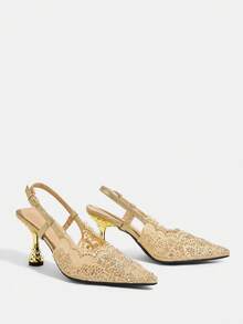 CUCCOO TILAWA Kvinnor Pumps - Guld - Visa 3