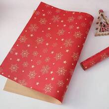 1SET/7PCS 74*50CM Christmas Gift Wrapping Paper, Xmas Gift Wrap Paper For Holiday Gift Box Packaging, Christmas Party Decorations - multicolor - View 8