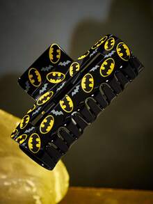 BATMAN X SHEIN 時尚可愛卡通髮夾，適合女孩與女士，居家、沐浴、美容護理、髮型造型完美適用 - 彩色 - 查看 2