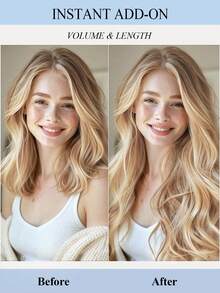 Natural Human Hair Weft-Double Weft Suitable For Sewing In Extensions,Caramel Brown To 613 Blonde Color,12-14" Volume & Length Boosting Hair Extensions Human Straight Hair With Soft & Smooth Texture Hair Wefts For Women & Men,For Graduation Season - S27-613 - View 9