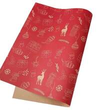 1SET/7PCS 74*50CM Christmas Gift Wrapping Paper, Xmas Gift Wrap Paper For Holiday Gift Box Packaging, Christmas Party Decorations - multicolor - View 5