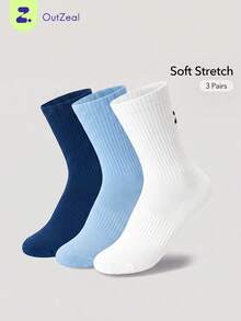 OutZeal 3 Pairs Of Multi-Color Medium Tube Casual Sports Socks - Multicolor - View 1