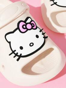HELLO KITTY AND FRIENDS | SHEIN 可愛卡通兒童拖鞋，適合幼兒與兒童，EVA材質，適用於居家、浴室、游泳池、海灘等 - 米色 - 查看 3