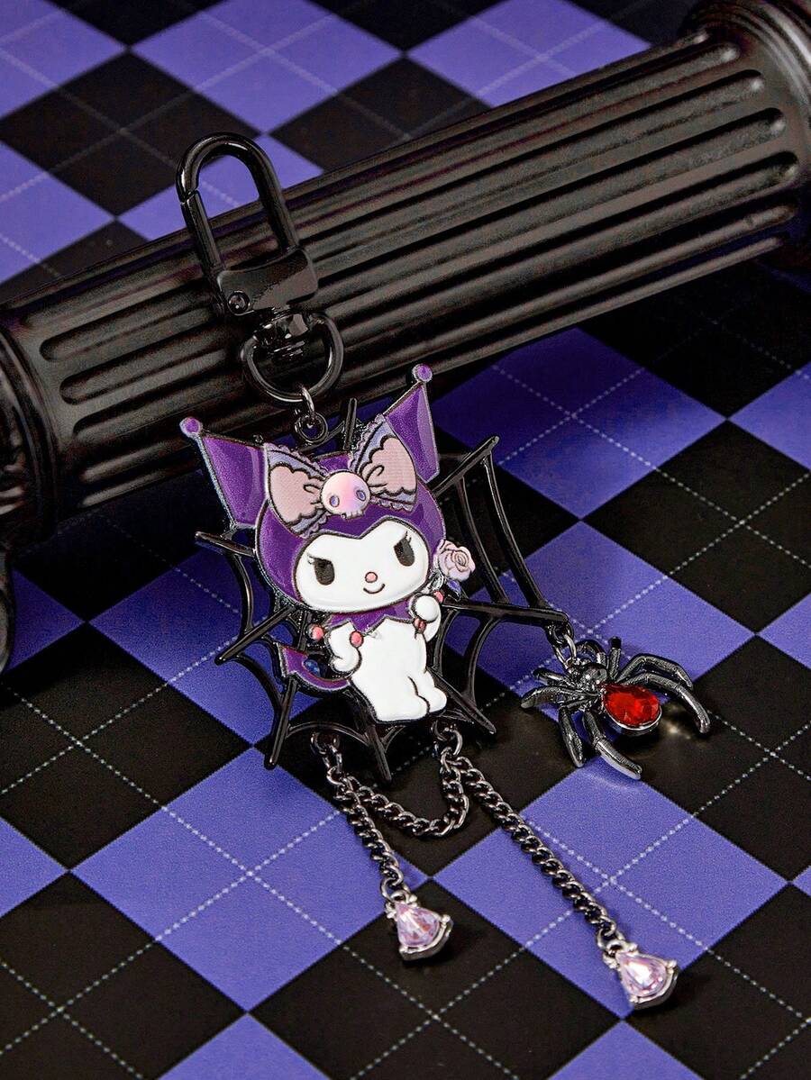 HELLO KITTY AND FRIENDS | SHEIN Ny kreativ tecknad söt avslappnad nyckelring, IP-samdesign, söt personlighet, enkel och generös, kan också användas som accessoar, lämplig för Vario - Svart - Visa 1