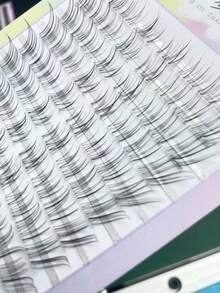 80 Soft Light Curved False Eyelashes, Transparent And Naturally Fluffy Eyelash Extensions, Eyelash Bundles, Personal Eyelashes, Eyelashes, False Eyelashes (This Product Does Not Contain Glue, Please Purchase Glue Separately) - C - View 9