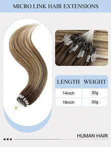 14-18吋 30G 微環接髮片，S4-4/24色，絲滑直髮微珠紋理，頂級健康真人髮，免膠水易安裝，適合女性日常造型、增加髮量及 Cosplay 場合 - S4-4/24 - 查看 4