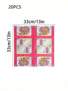 20 PCS Vintage Retro Party Decor 90s Style Napkins Wedding Birthday Garden Party Restaurant Kitchen Shop Decoration Halloween Christmas All Occasion Tableware Dinnerware Accessories - View 9